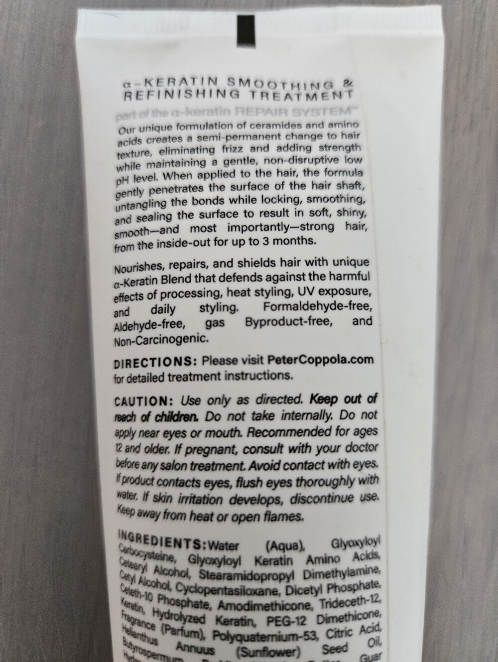 Peter Coppola Keratin Smoothing Refinishing Treatment 3 Oz - Picture 2 of 3